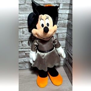 Disney 18" Minnie Mouse Witch Halloween Plush Greeter Doll Decor Prop new